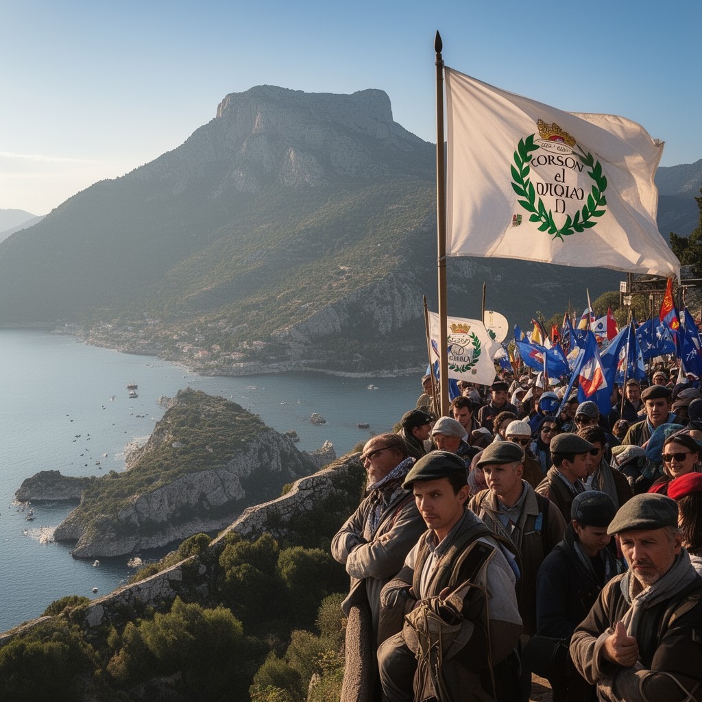 AI-generated illustration of Corsican nationalism