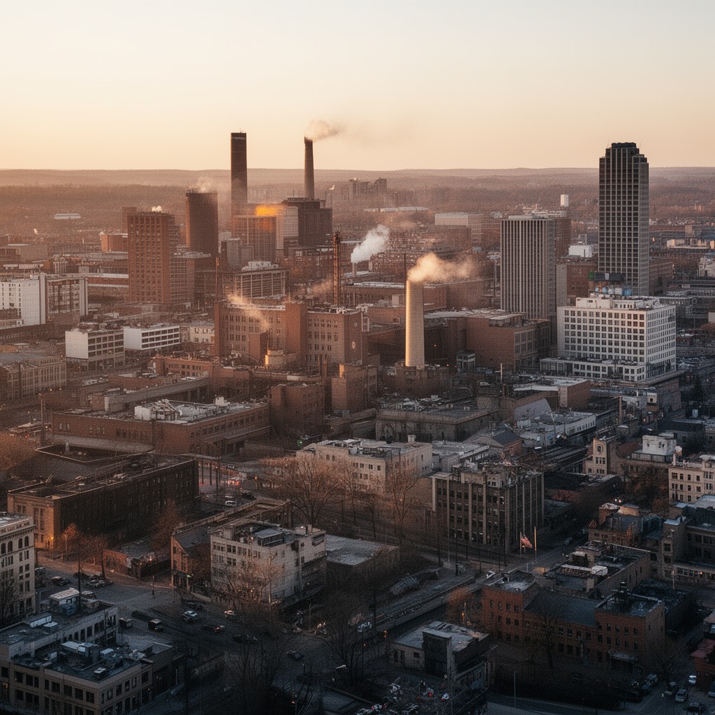 AI-generated illustration of Akron
