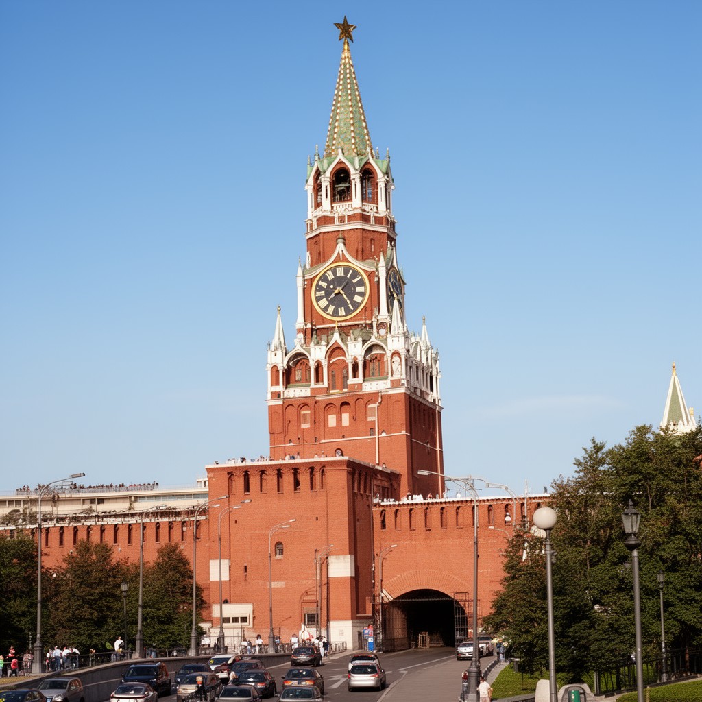 AI-generated illustration of Spasskaya Tower