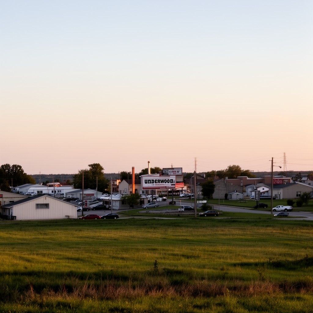 AI-generated illustration of Underwood, Iowa