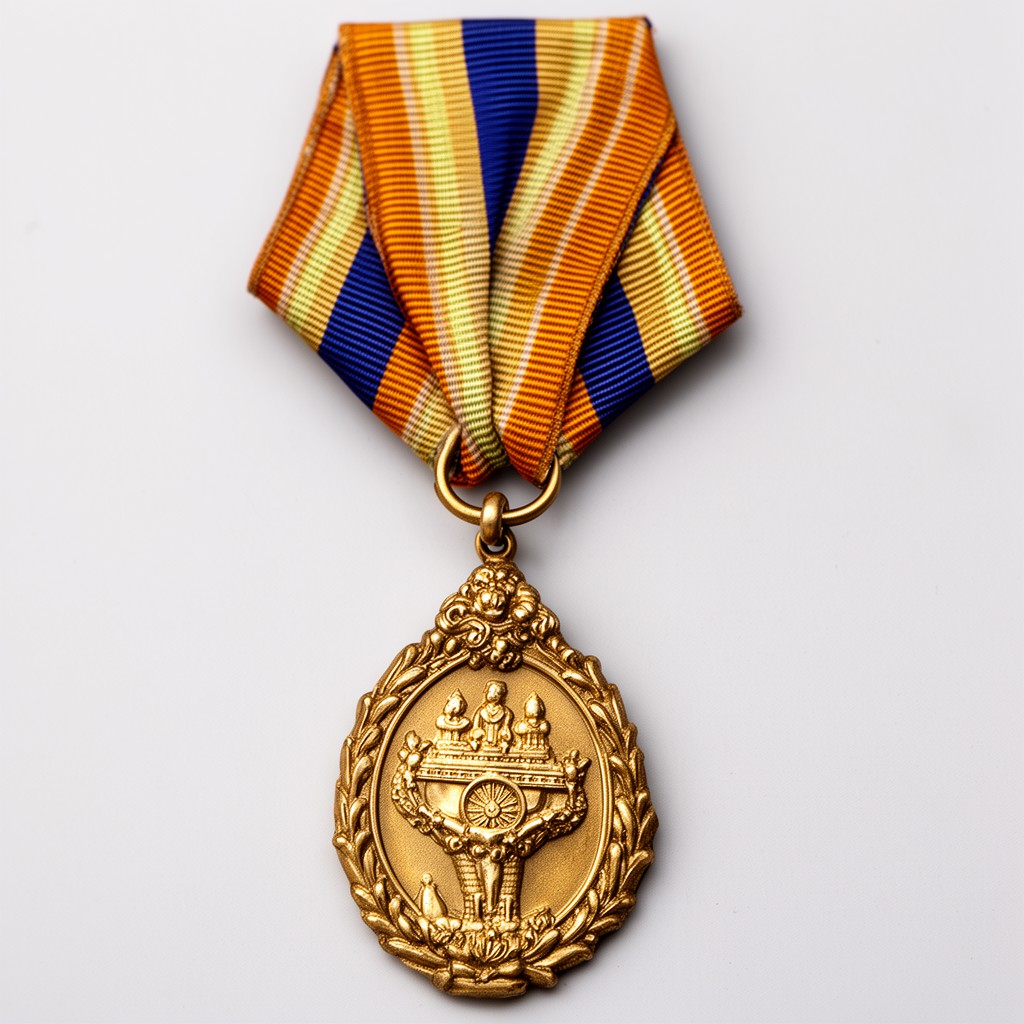AI-generated illustration of Param Vishisht Seva Medal