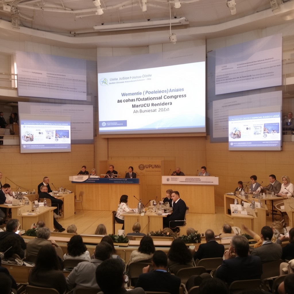 AI-generated illustration of UPU Congress