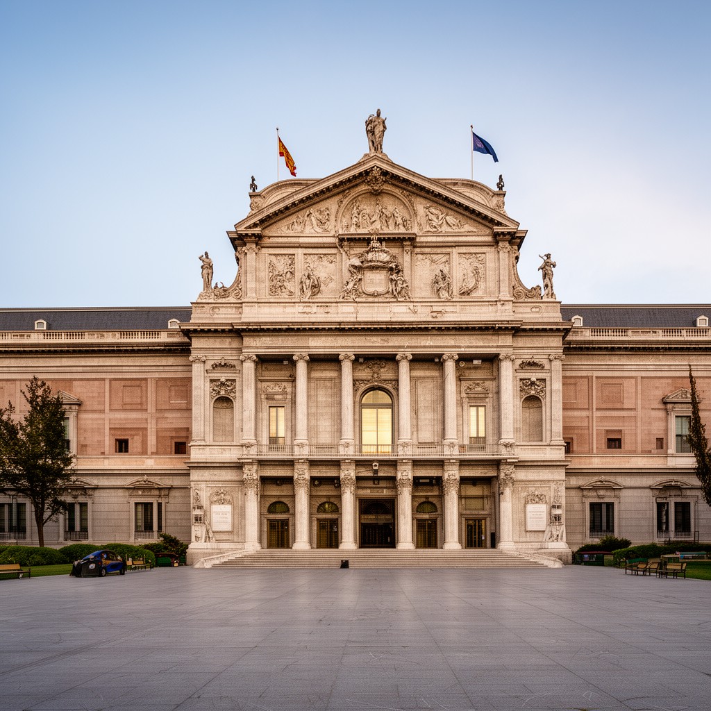 AI-generated illustration of Prado Museum