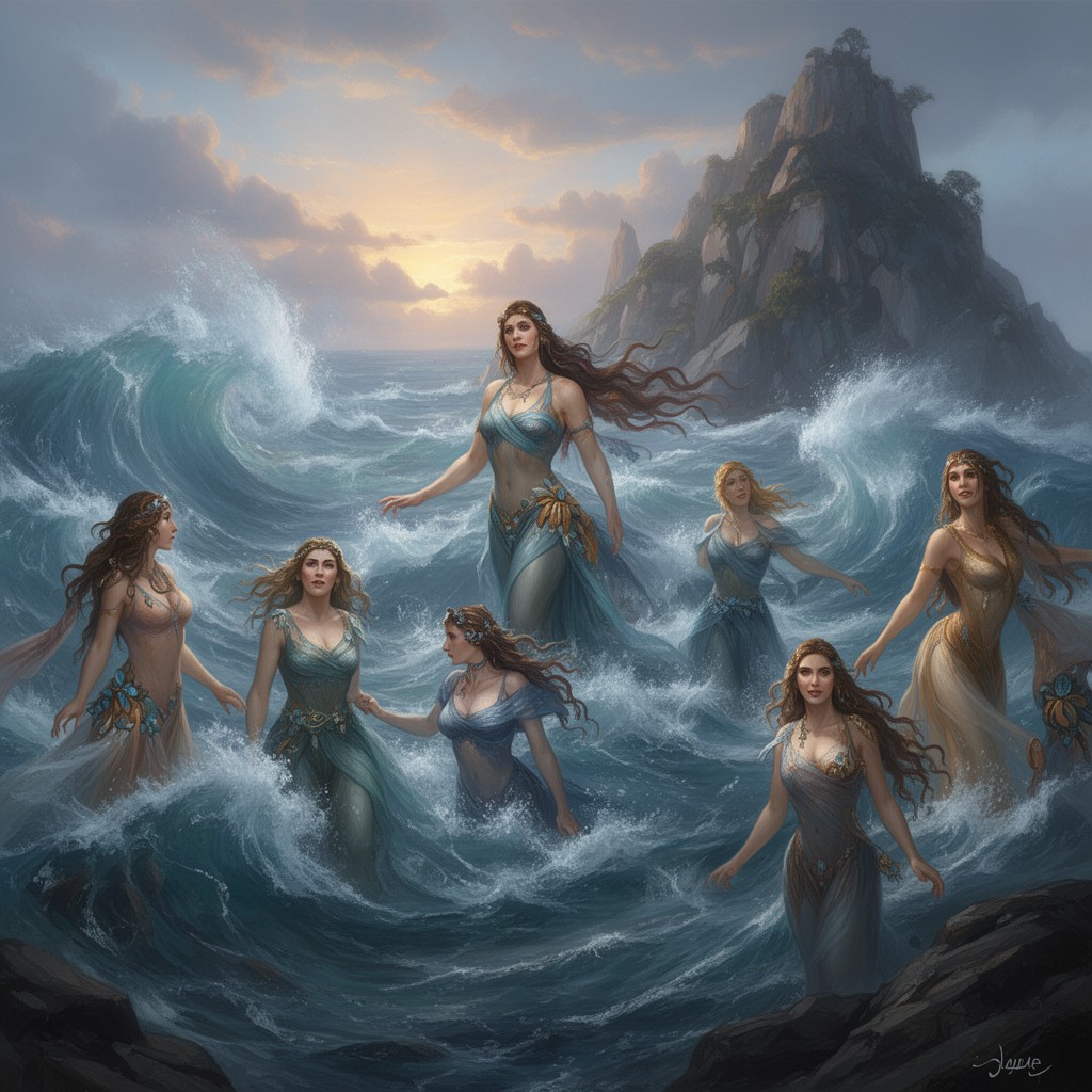 AI-generated illustration of Oceanids