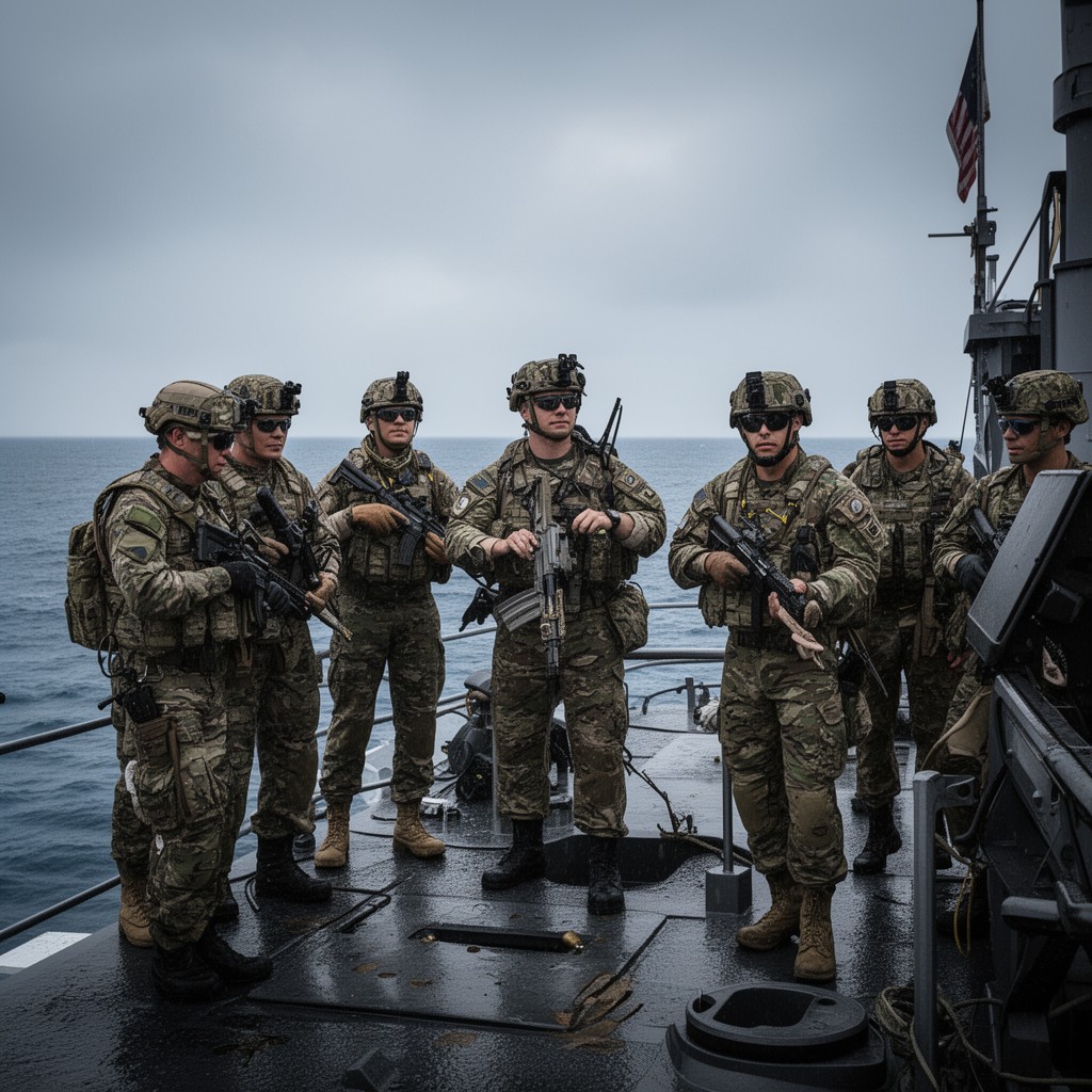 AI-generated illustration of Navy SEALs