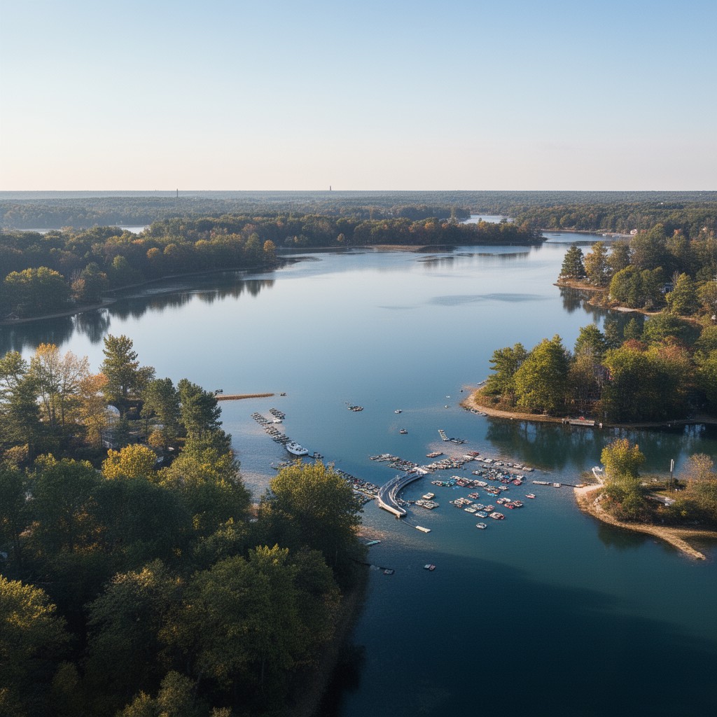 AI-generated illustration of Lake St. Clair
