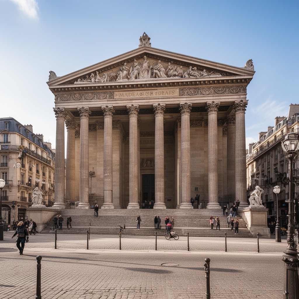 AI-generated illustration of La Madeleine, Paris
