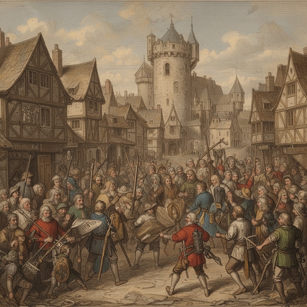 AI-generated illustration of Middle Ages