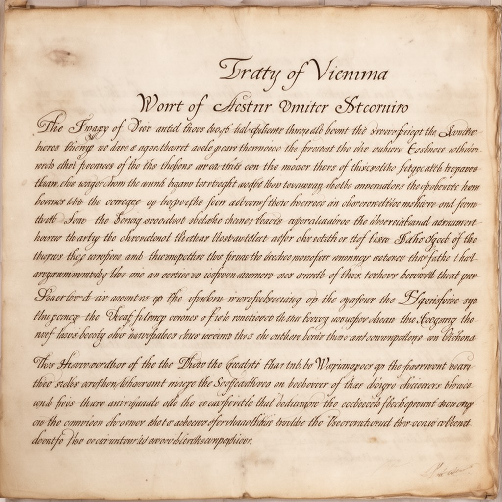 AI-generated illustration of Treaty of Vienna (1738)