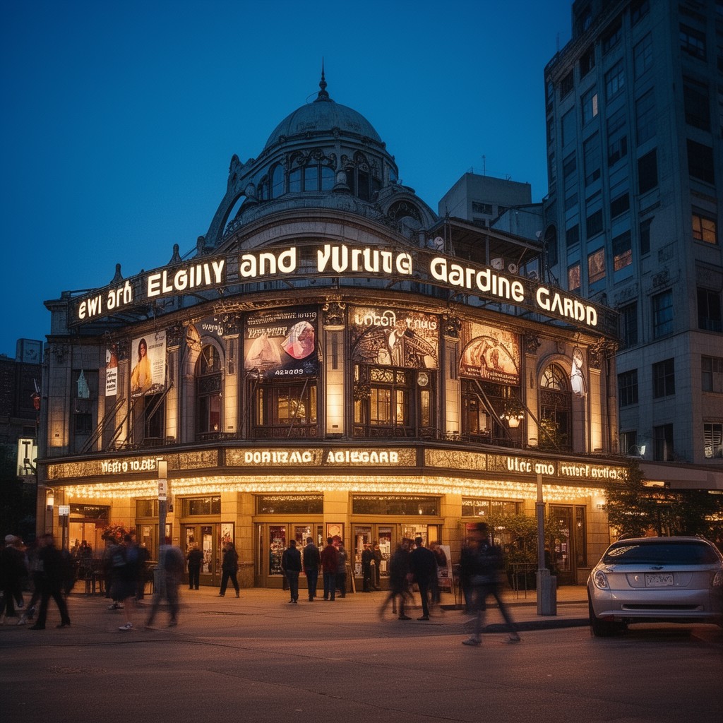 AI-generated illustration of Elgin and Winter Garden Theatre