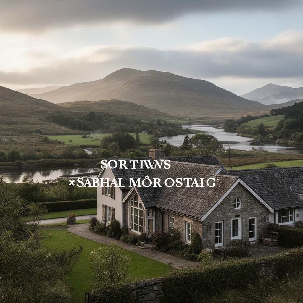 AI-generated illustration of Sabhal Mòr Ostaig