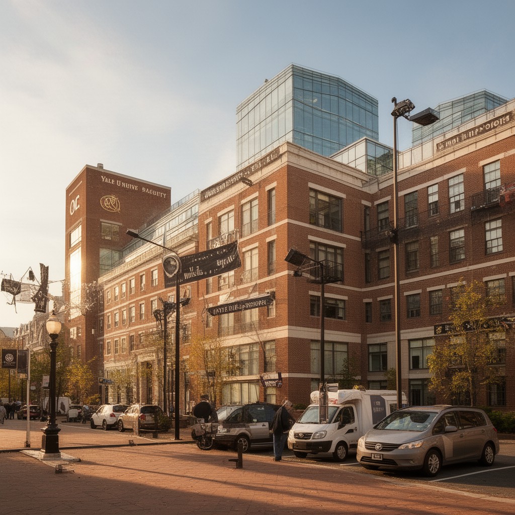AI-generated illustration of Yale University Facilities