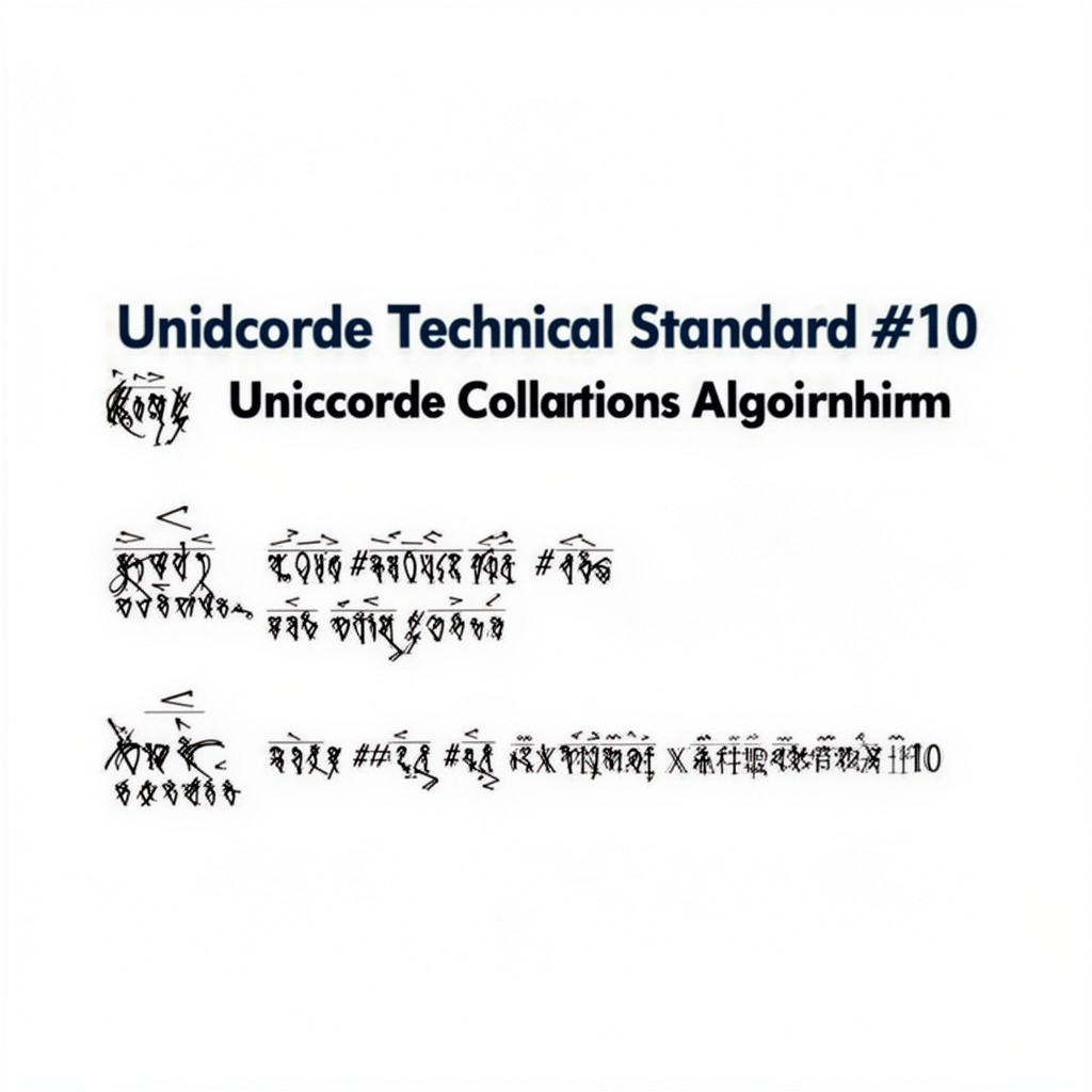 AI-generated illustration of Unicode Technical Standard #10