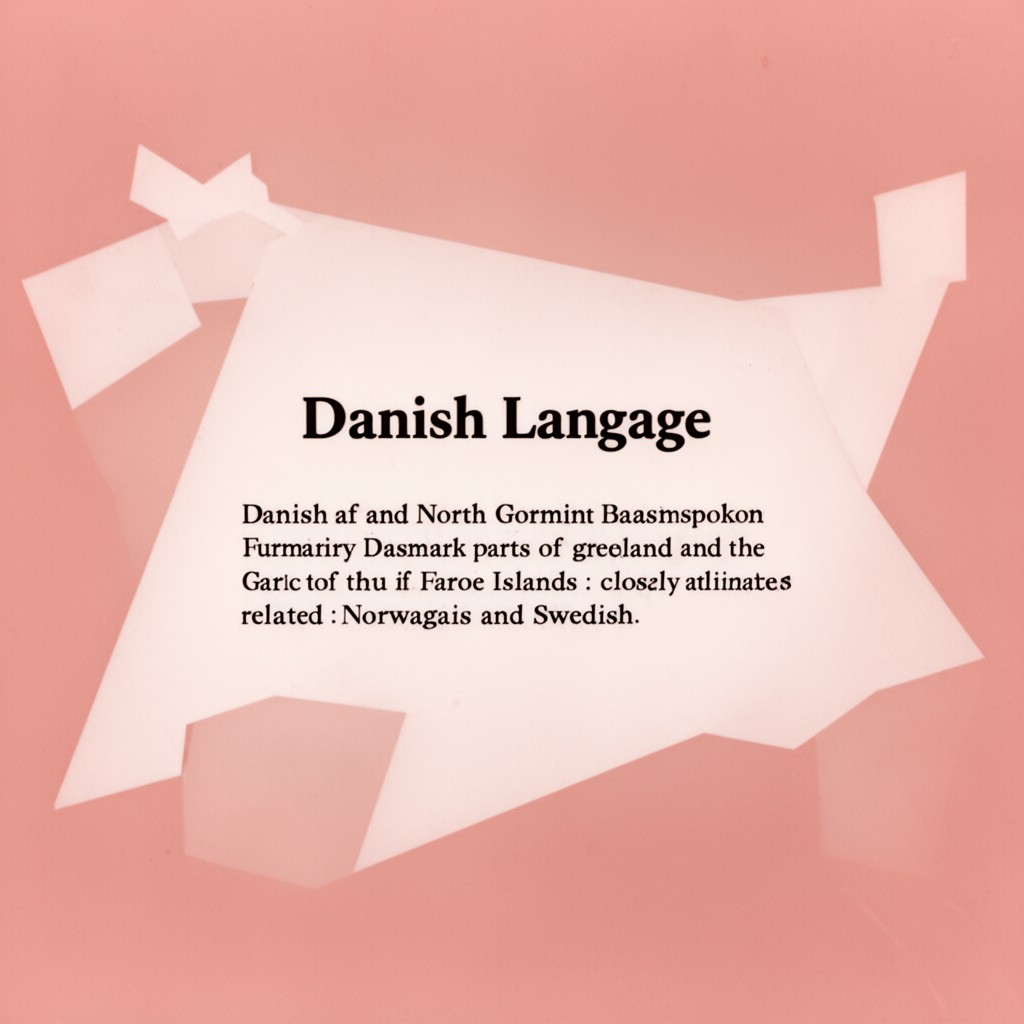 AI-generated illustration of Danish language