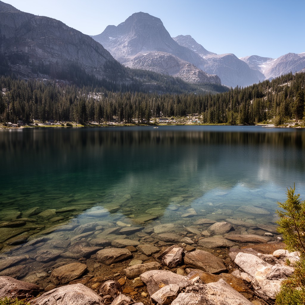AI-generated illustration of Tioga Lake