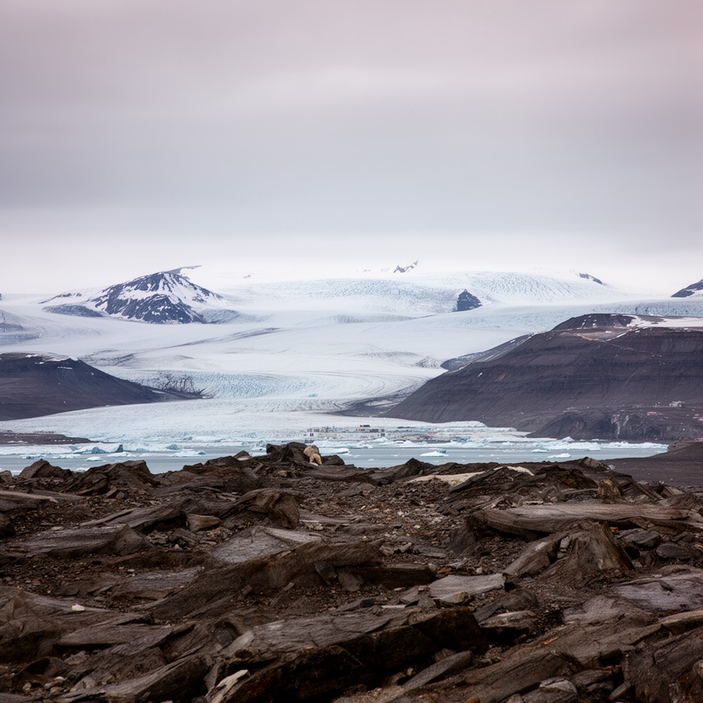 AI-generated illustration of Svalbard