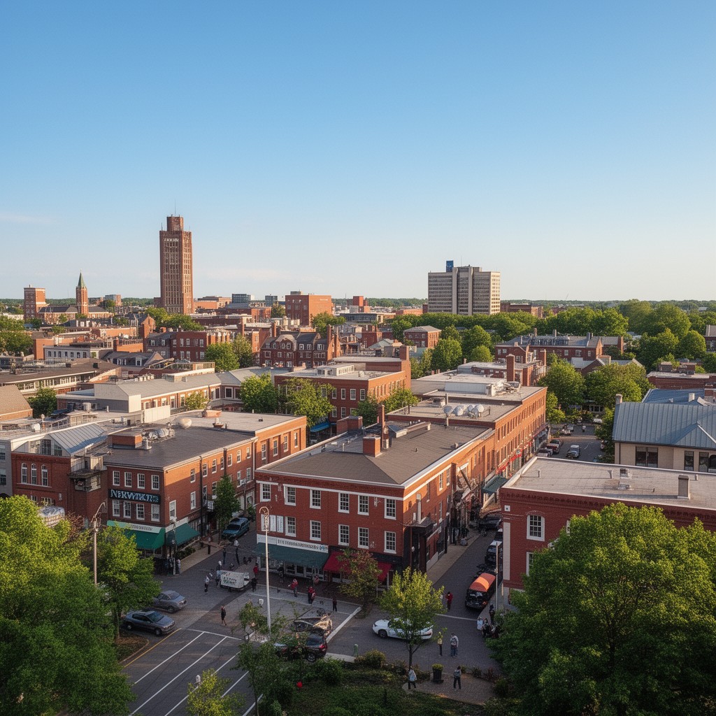 AI-generated illustration of Newark, Delaware