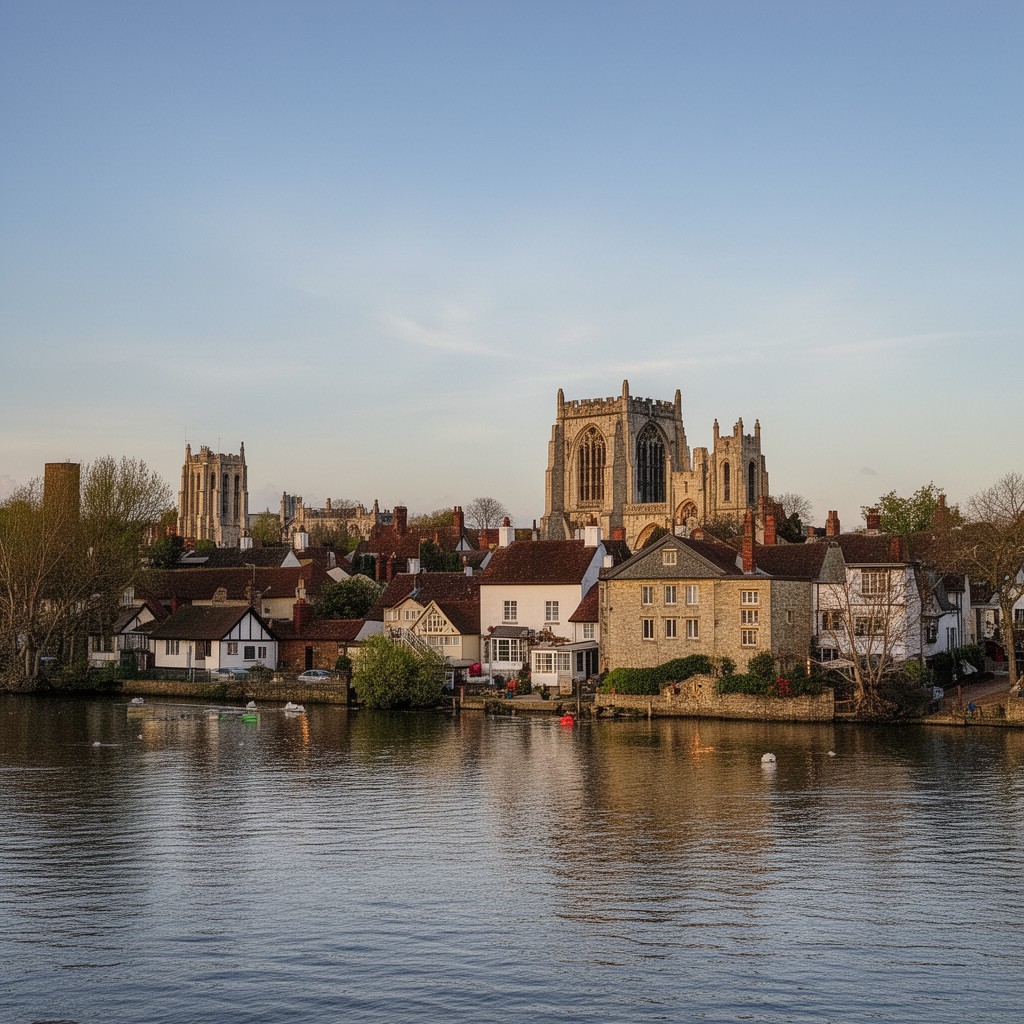 AI-generated illustration of Chertsey