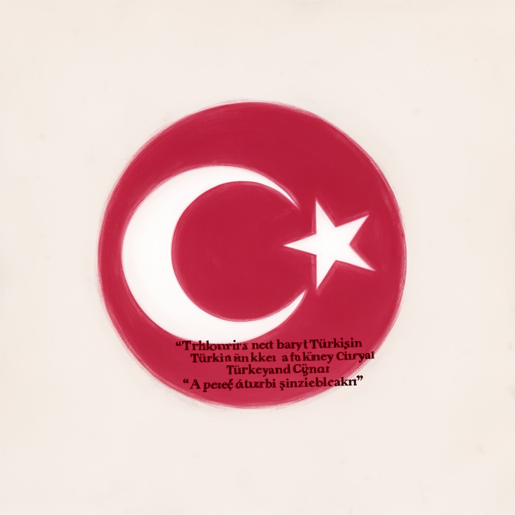 AI-generated illustration of Turkish language