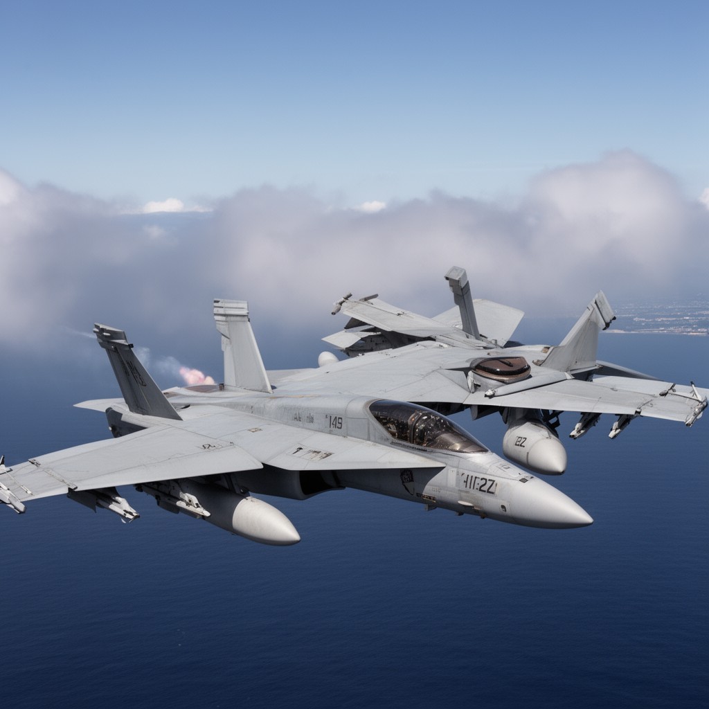 AI-generated illustration of Boeing F/A-18E/F Super Hornet