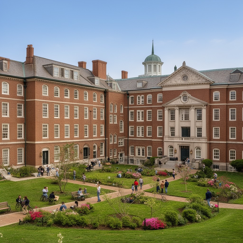 AI-generated illustration of Lanman-Wright Hall