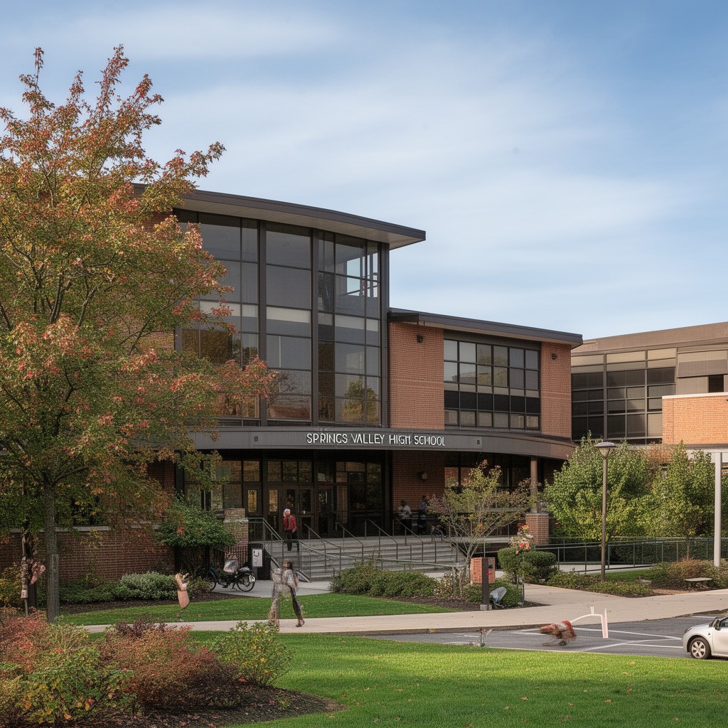 AI-generated illustration of Springs Valley High School