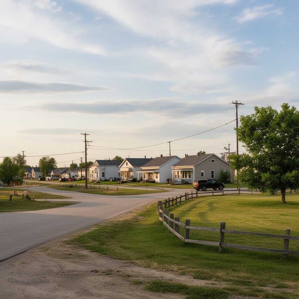 AI-generated illustration of Treynor, Iowa