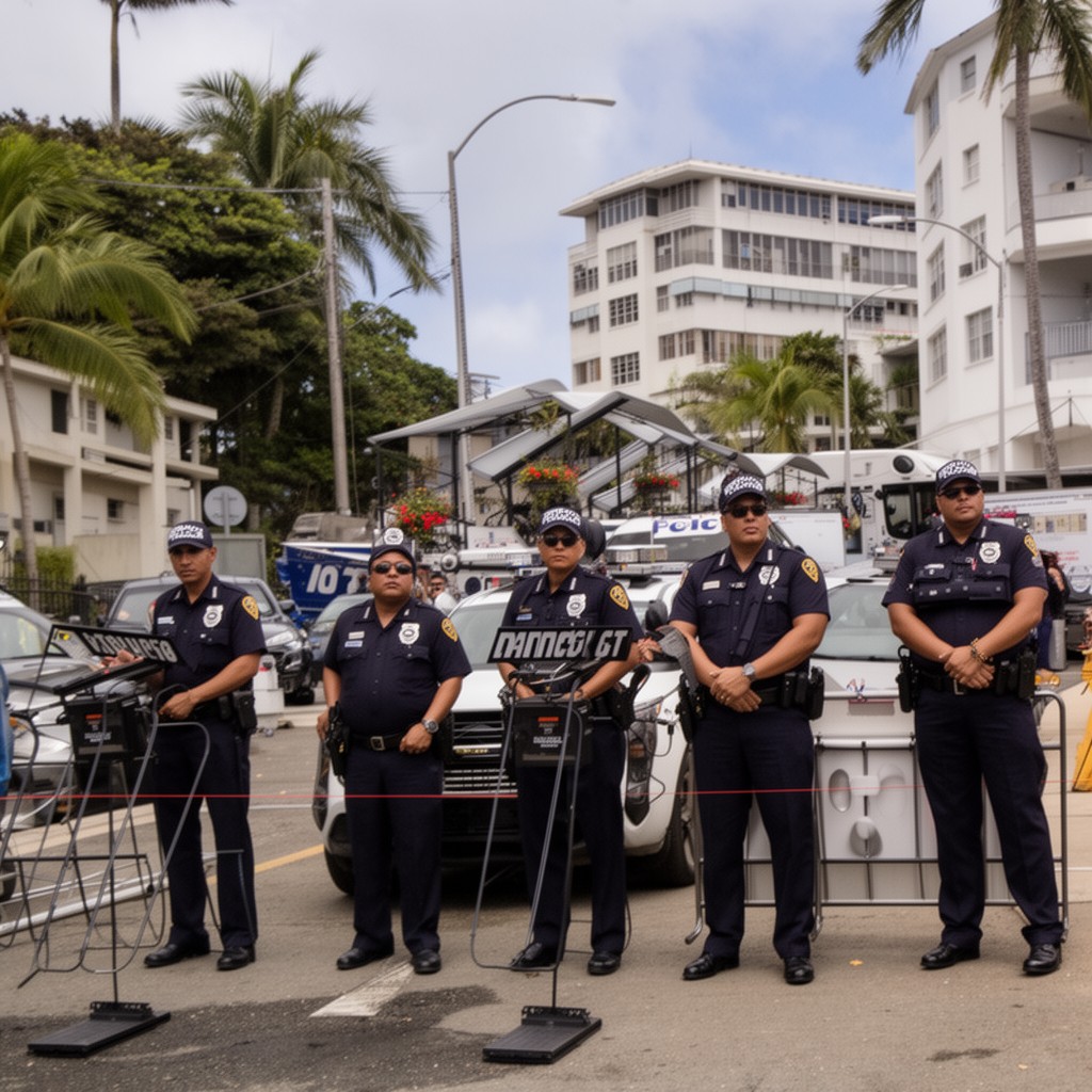 AI-generated illustration of Puerto Rico Police Bureau