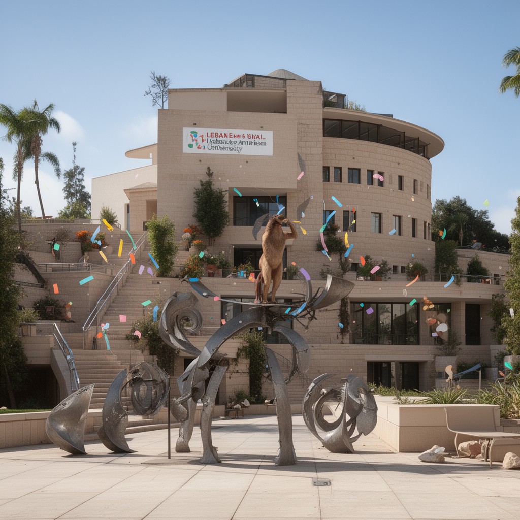 AI-generated illustration of Lebanese American University