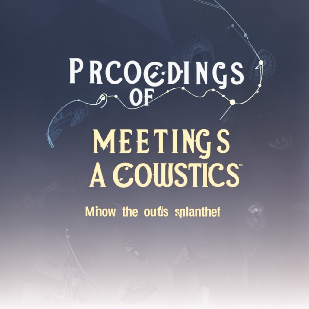 AI-generated illustration of Proceedings of Meetings on Acoustics