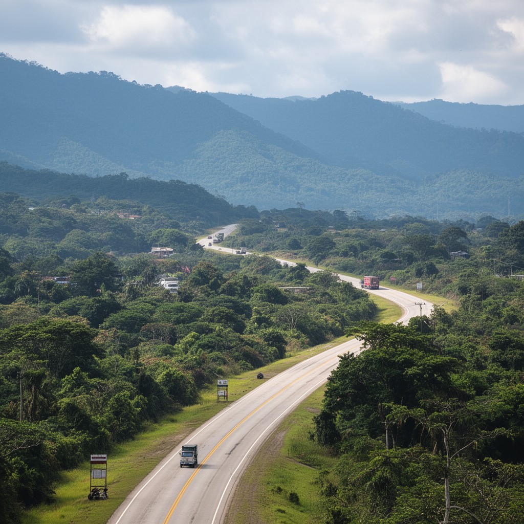 AI-generated illustration of Pan-American Highway
