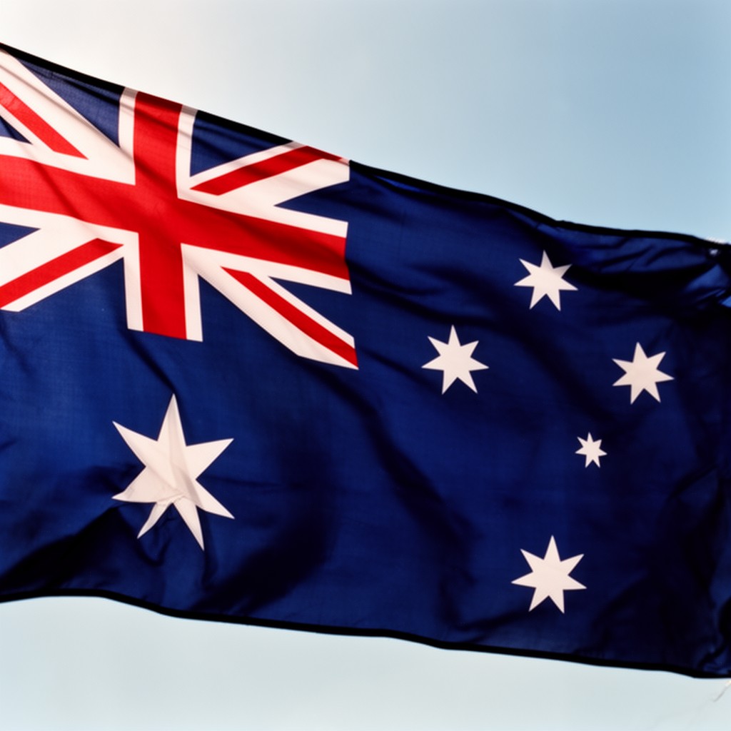 AI-generated illustration of Australian national flag