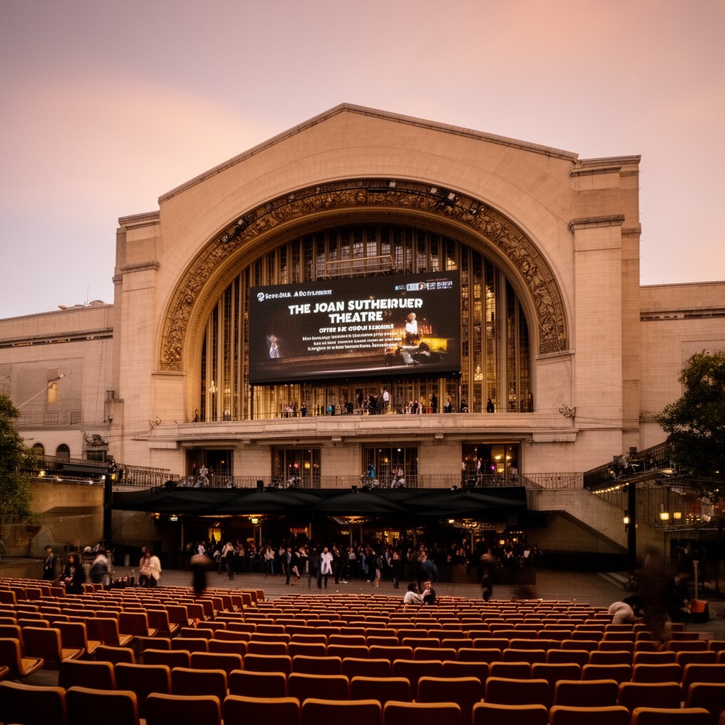 AI-generated illustration of Joan Sutherland Theatre