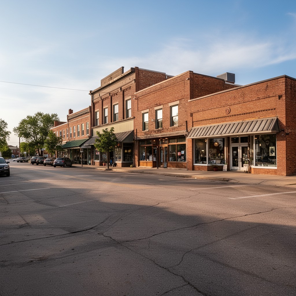 AI-generated illustration of Downtown West Branch Historic District