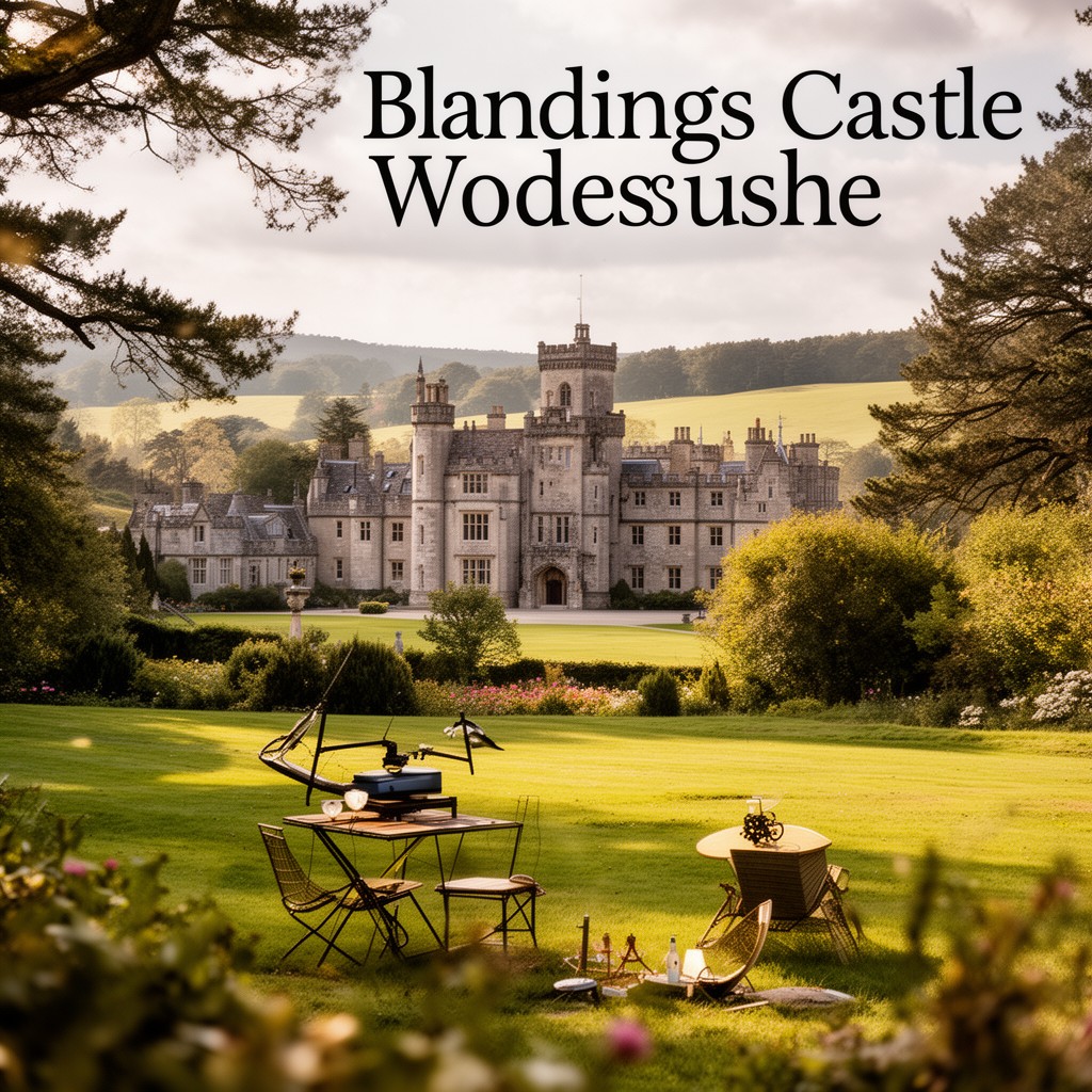 AI-generated illustration of Blandings Castle series