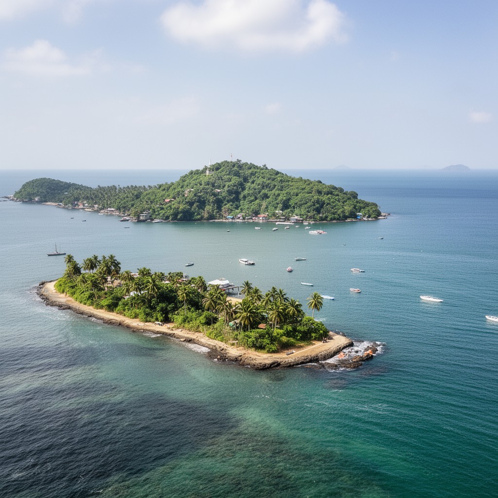 AI-generated illustration of South Andaman Island