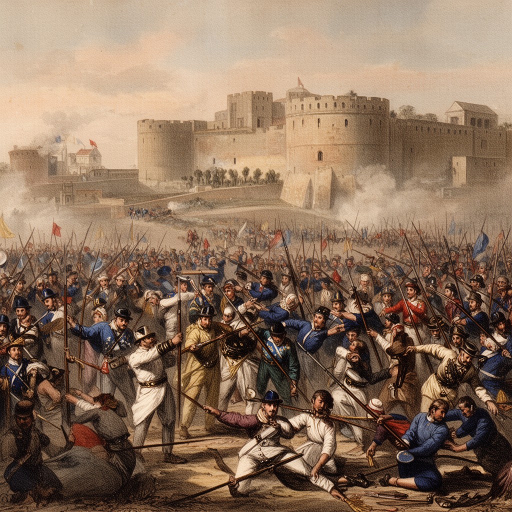 AI-generated illustration of Battle of Gwalior