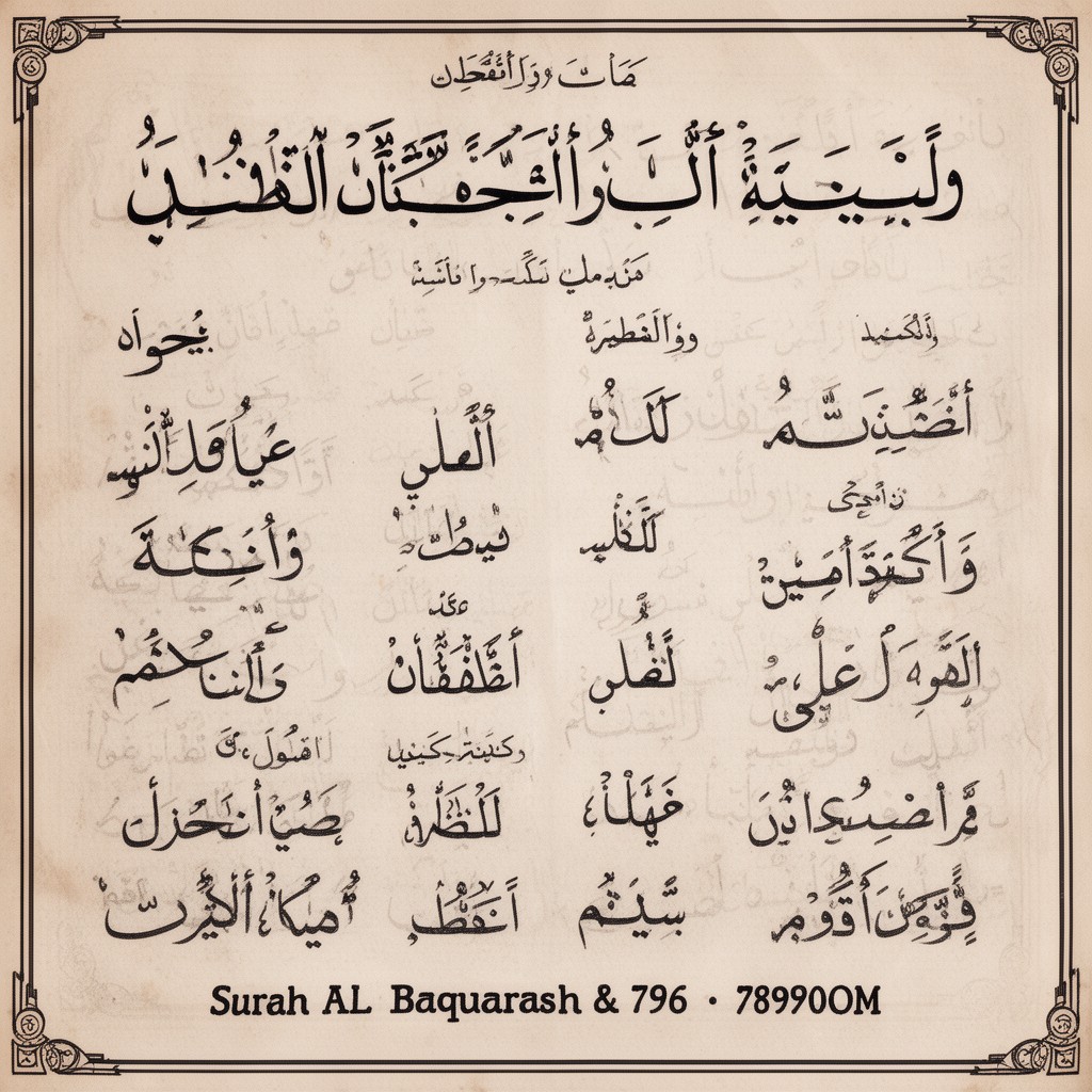 AI-generated illustration of Surah Al-Baqarah