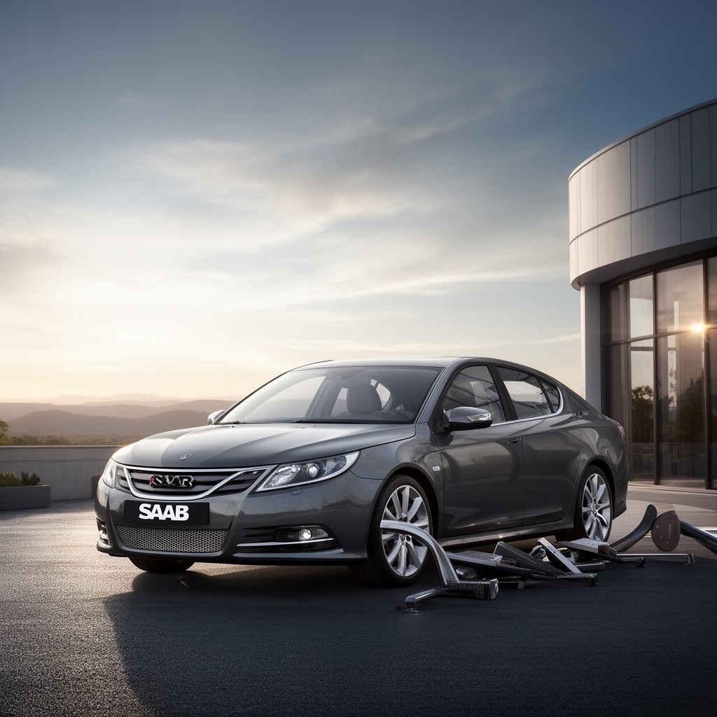 AI-generated illustration of Saab Automobile