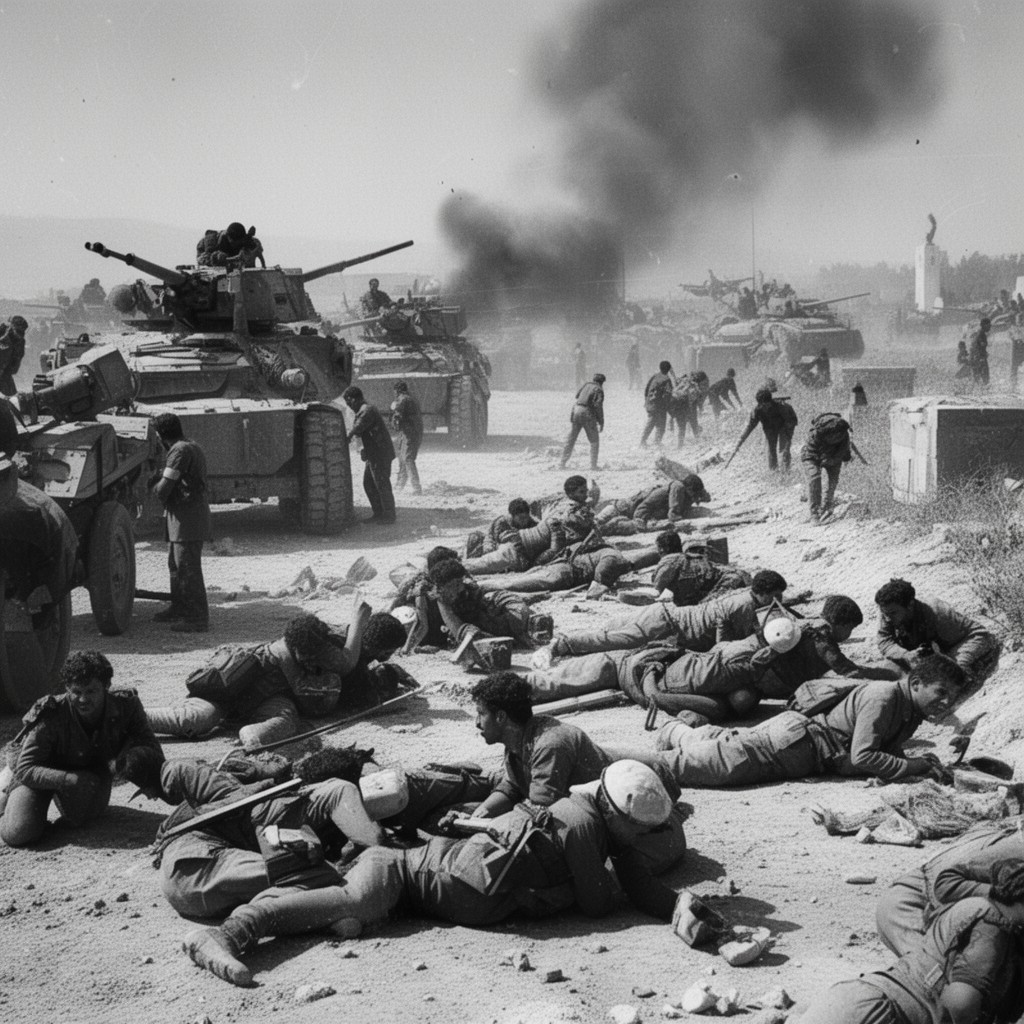 AI-generated illustration of Arab–Israeli War of 1948
