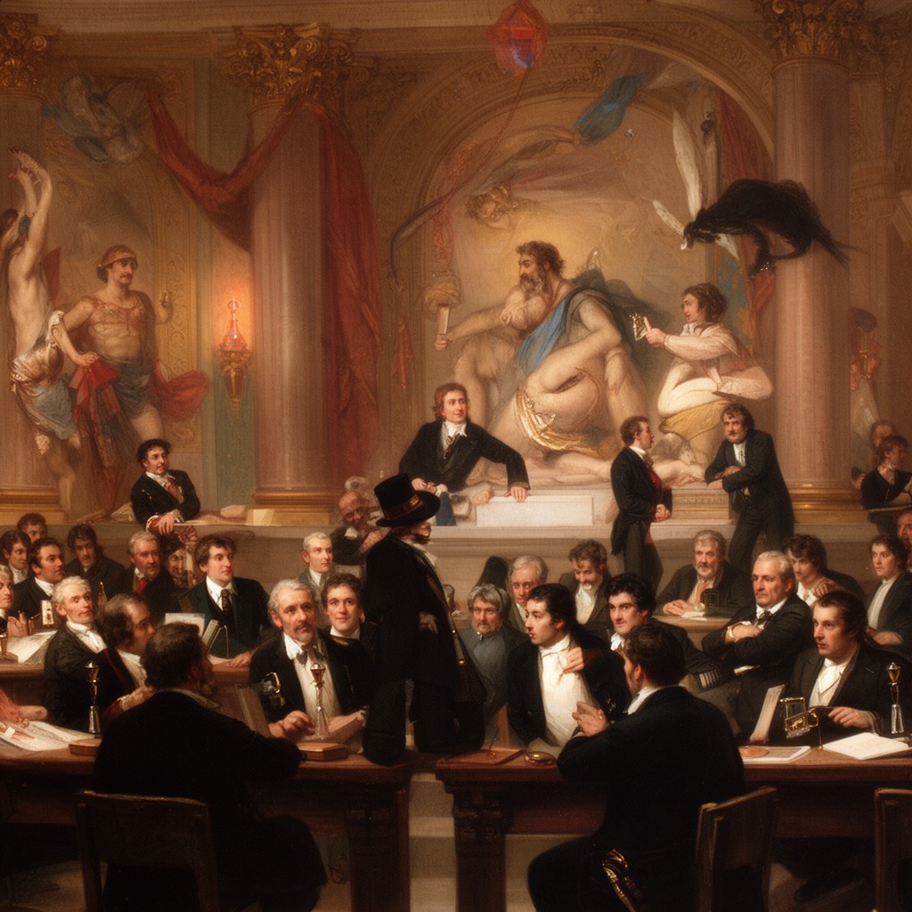 AI-generated illustration of Council of Five Hundred (faction)