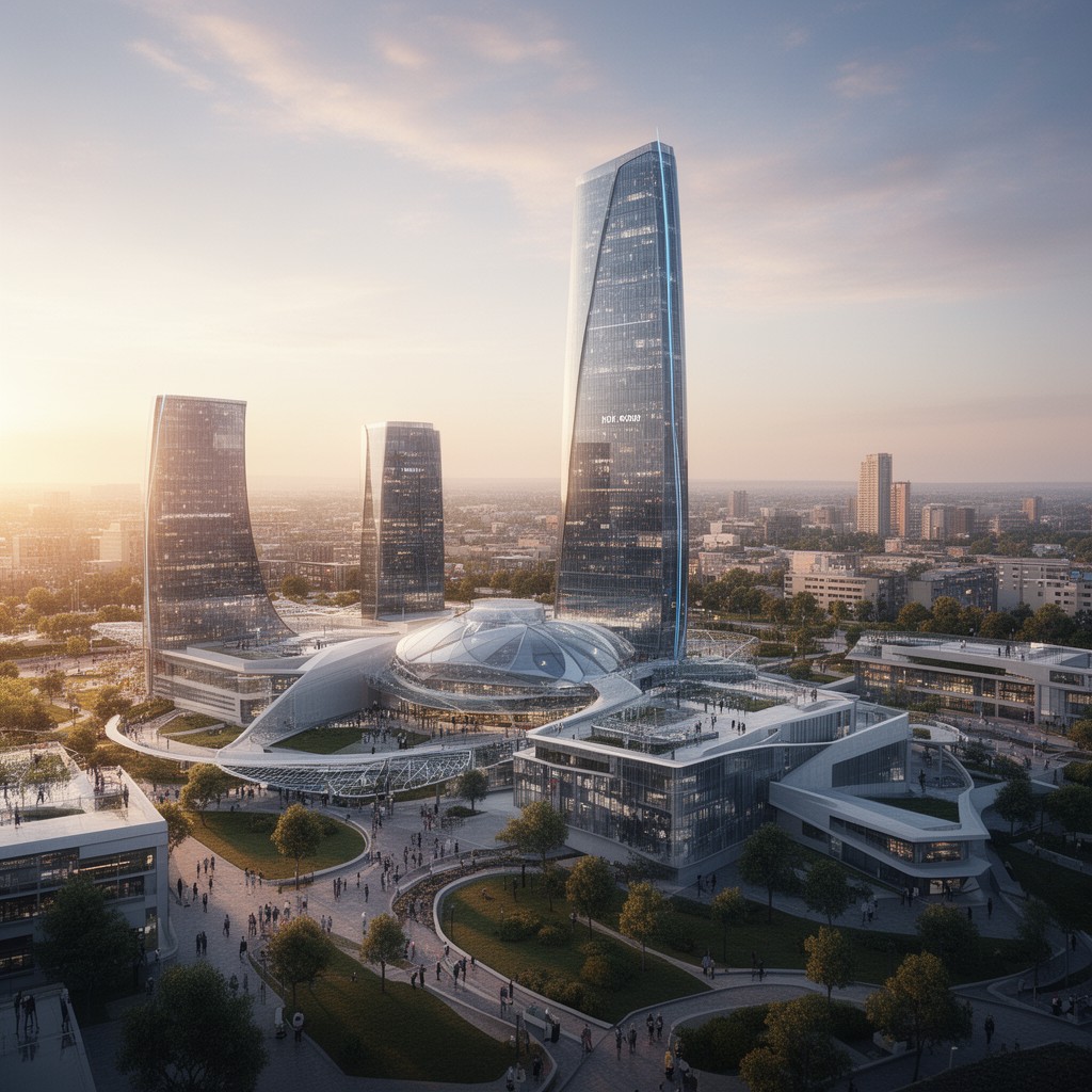 AI-generated illustration of HOK Group
