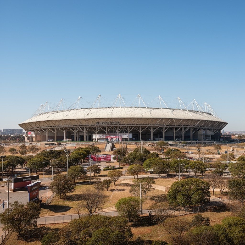 AI-generated illustration of FNB Stadium (Soccer City)