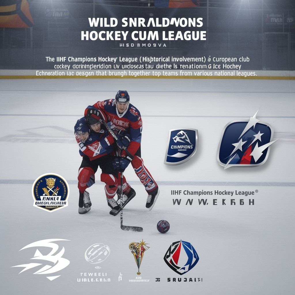 AI-generated illustration of IIHF Champions Hockey League (historical involvement)