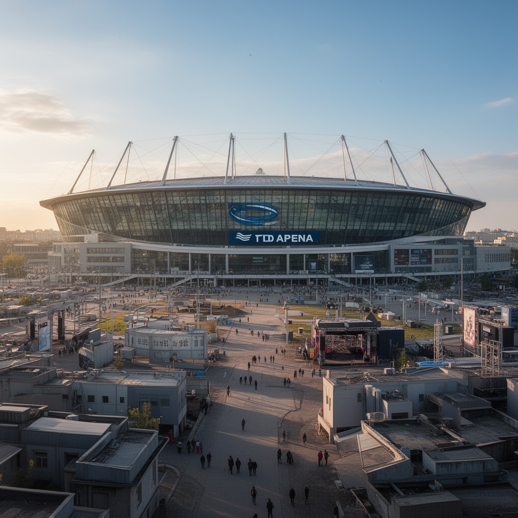 AI-generated illustration of VTB Arena