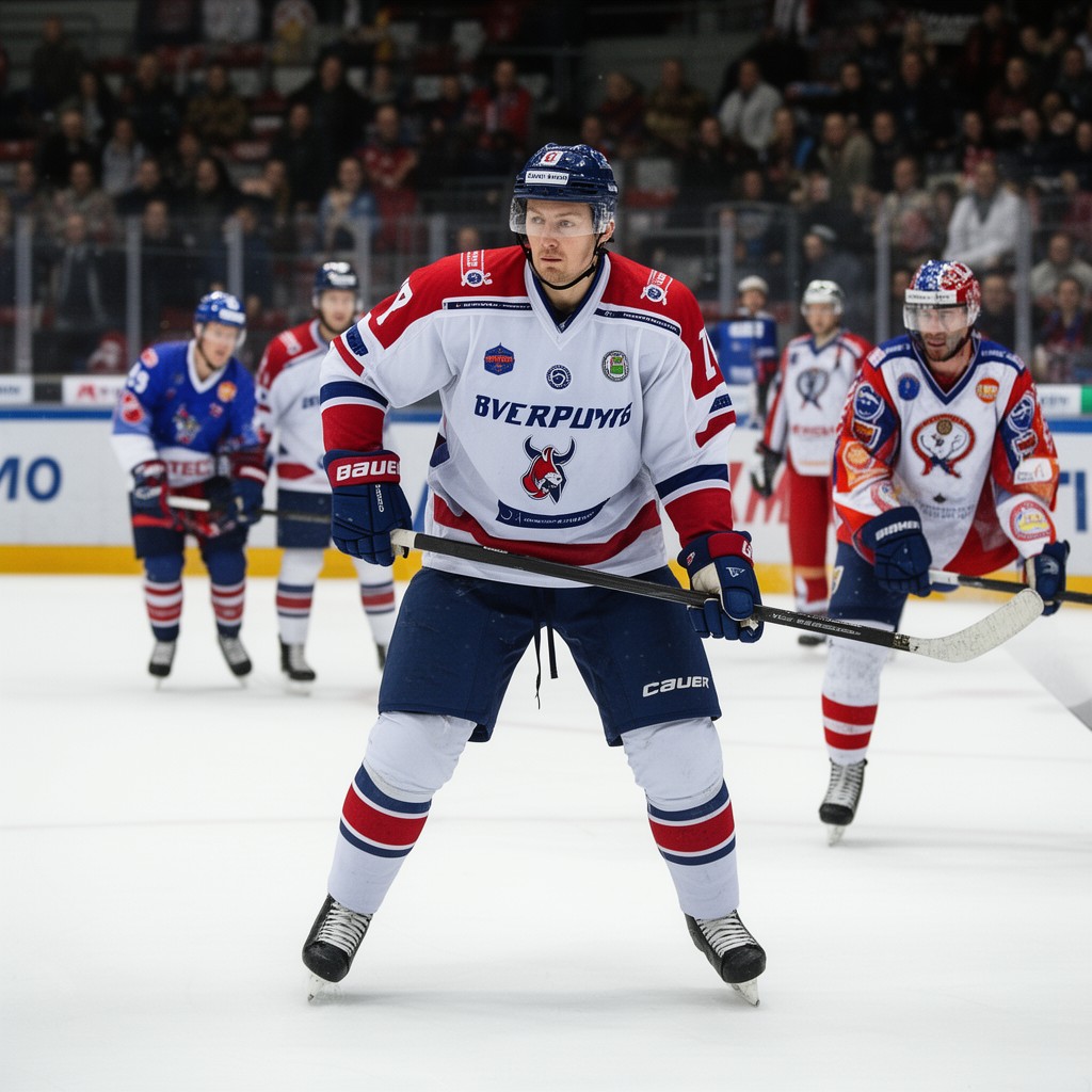AI-generated illustration of KHL Western Conference