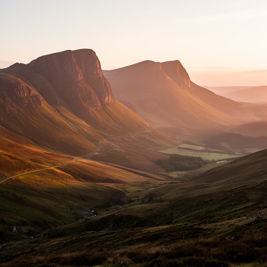 AI-generated illustration of Brecon Beacons in Wales