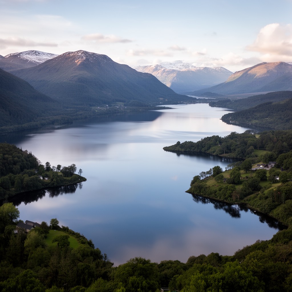 AI-generated illustration of Loch Lomond