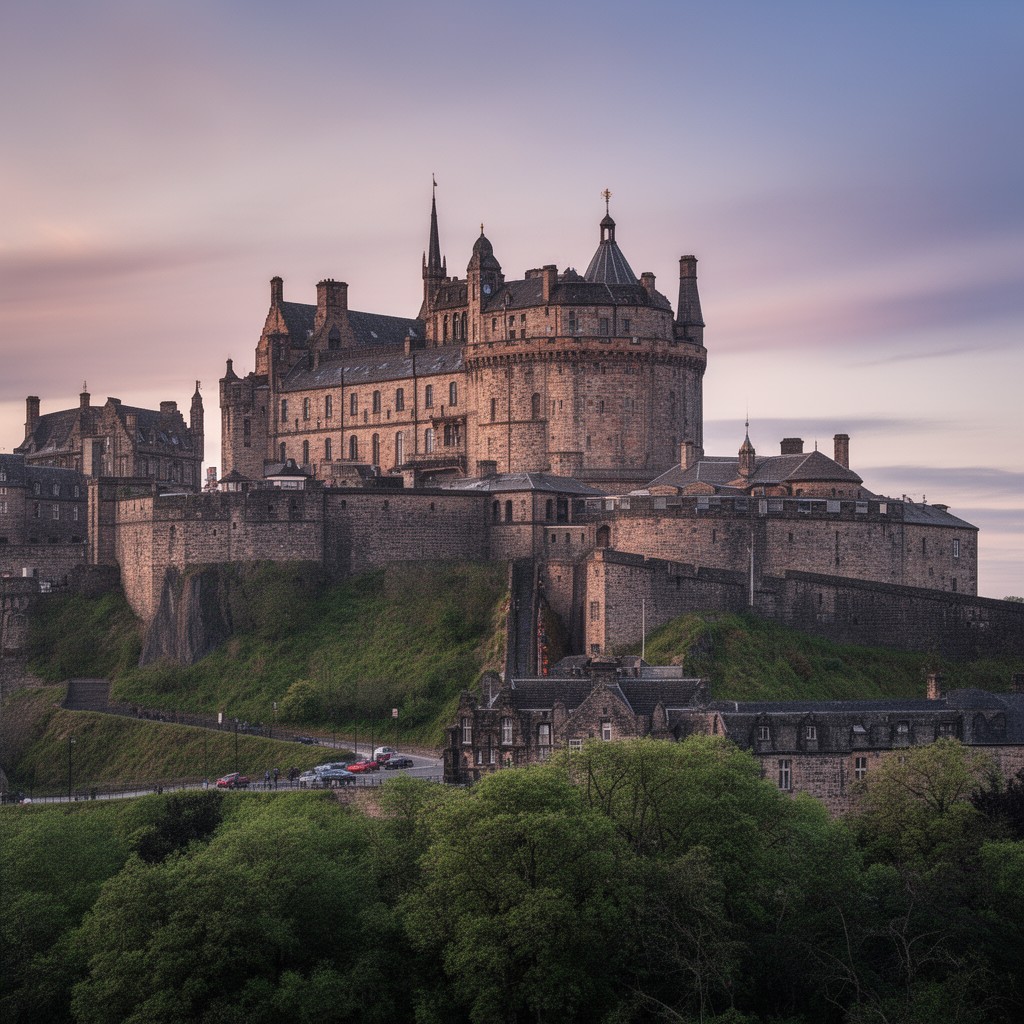 AI-generated illustration of Edinburgh Castle