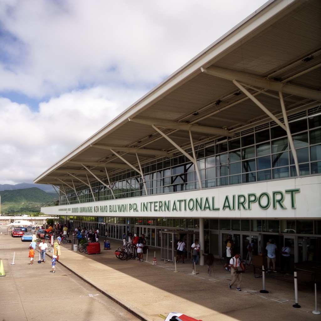 AI-generated illustration of Antonio B. Won Pat International Airport